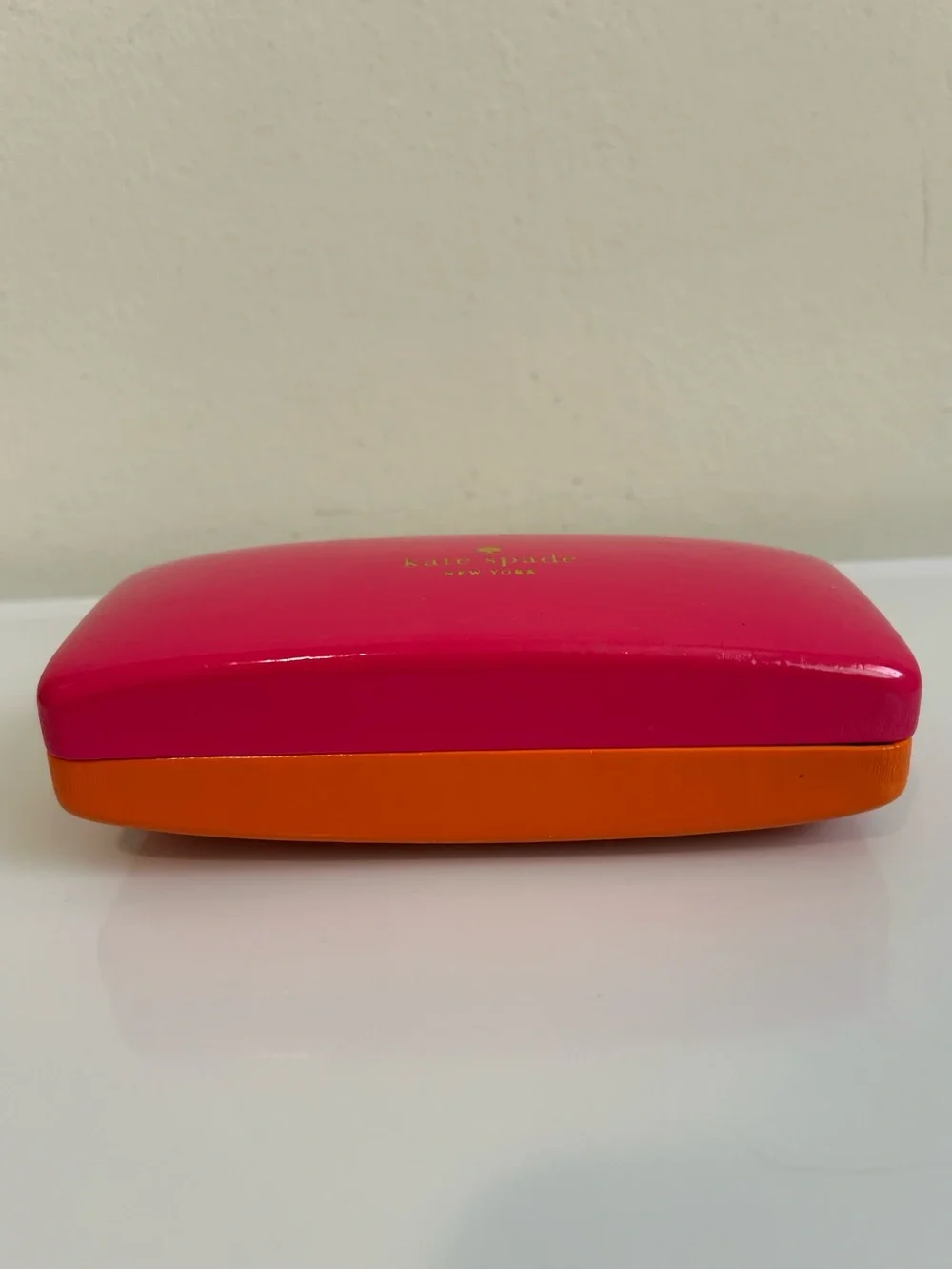 kate spade Pink and Orange Hard Eyeglass Case